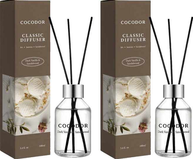 COCODOR 珂珂朵爾 日常系列 擴香瓶, 2件, 100ml, 香草檀香