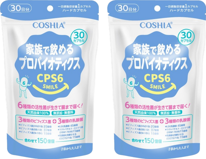 COSHIA 科雅健研 超有感益生菌 CPS6, 2個, 30顆