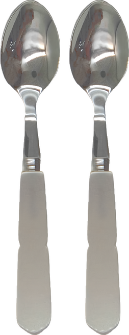 SABRE PARIS 永恆經典 GUSTAVE 法風茶匙 咖啡匙 1024-004-0001 16cm, 珍珠雪白, 2支