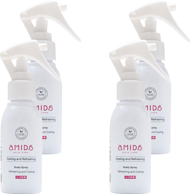 aMIDa 阿蜜達 沁涼頭皮清新噴霧, 4個, 80ml