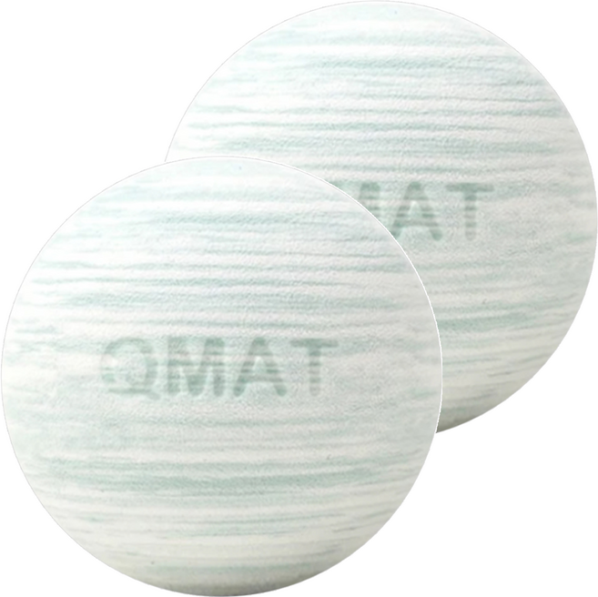QMAT 台灣製 筋膜球 7cm, 薄荷綠雲彩, 2個