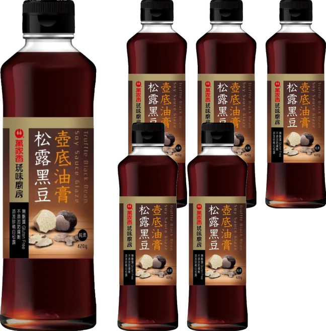 萬家香 松露黑豆壺底油膏, 6個, 420g