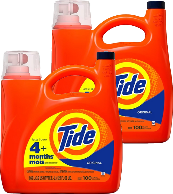 Tide 汰漬 2倍超濃縮洗衣精, 2個, 3.69L