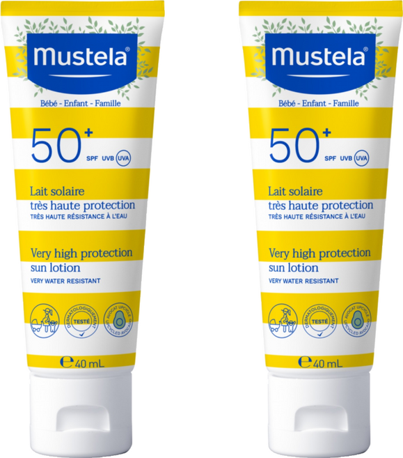 mustela 慕之恬廊 高效全護防曬乳 SPF50+ PA++++, 2個, 40ml