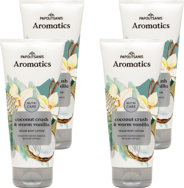 Aromatics 椰子&暖香草絲滑滋潤身體乳液, 4個, 200ml