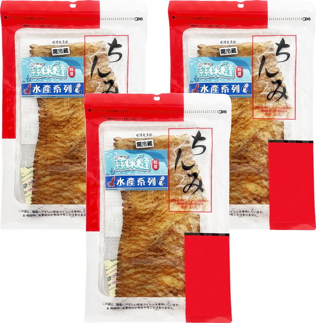 絲米達 碳烤魷魚片, 3個, 85g