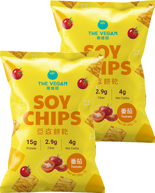 THE VEGAN 樂維根 豆皮餅乾 番茄, 30g, 2個