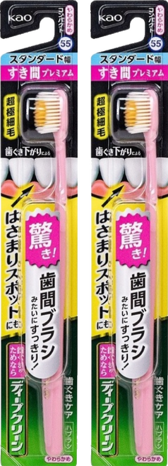 Kao 花王 Clear Clean 深層清潔牙刷 顏色隨機, 2個, 1個裝