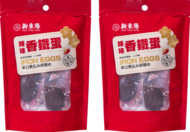 新東陽 辣味香鐵蛋 分享包, 125g, 2個