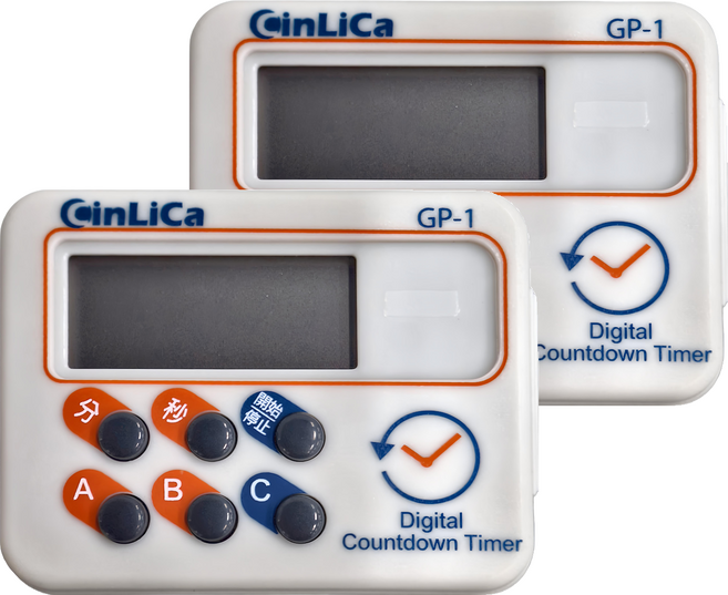 CinLiCa 大音量正倒數計時器 GP1 68 x 53 x 233.3mm 37g, 白色, 2個