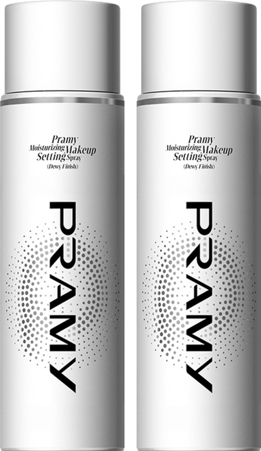 PRAMY 柏瑞美 台灣公司貨 長效保濕定妝噴霧 水光亮面, 2個, 100ml