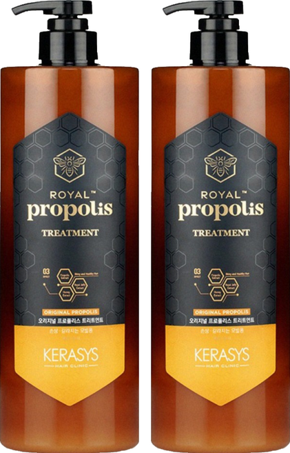 KERASYS 可瑞絲 蜂王漿活力光澤護髮素 經典蜂膠, 2個, 1L