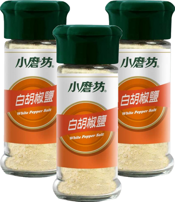 小磨坊 白胡椒鹽, 45g, 3個