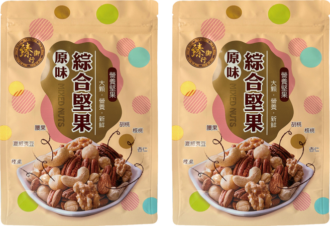 臻御行 原味綜合堅果 家庭號, 600g, 2個