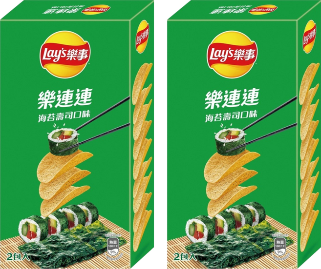 Lay's 樂事 經濟包海苔壽司口味洋芋片, 166g, 2個