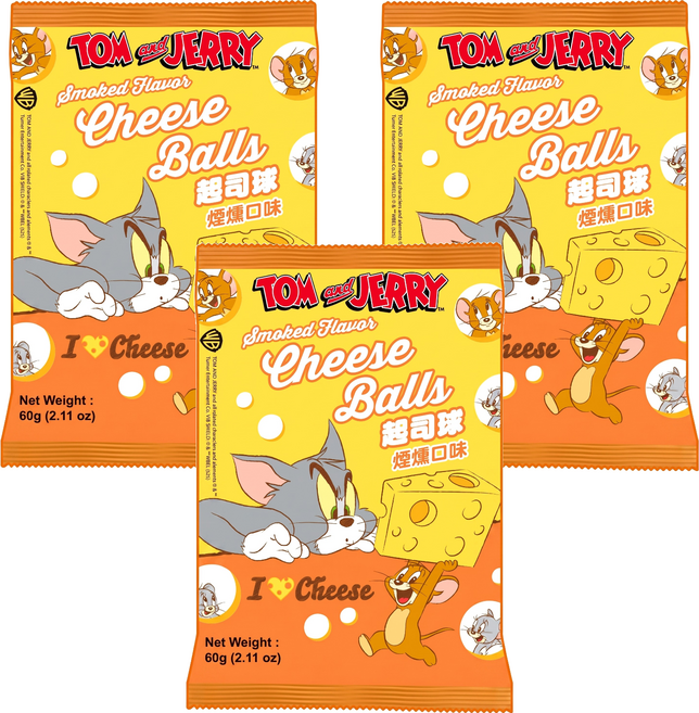 AMANDIER 雅蒙蒂 Tom and Jerry 起司球 煙燻口味, 60g, 3個