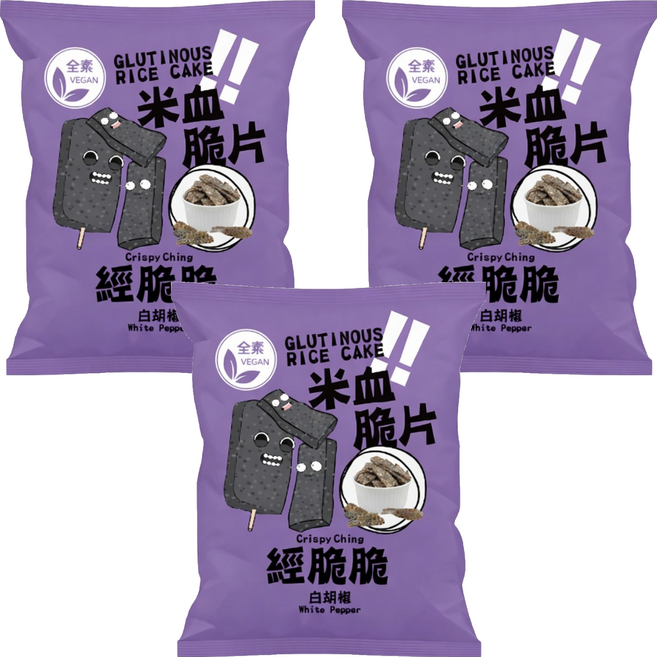 Crispy Ching 經脆脆 米血脆片, 45g, 3個