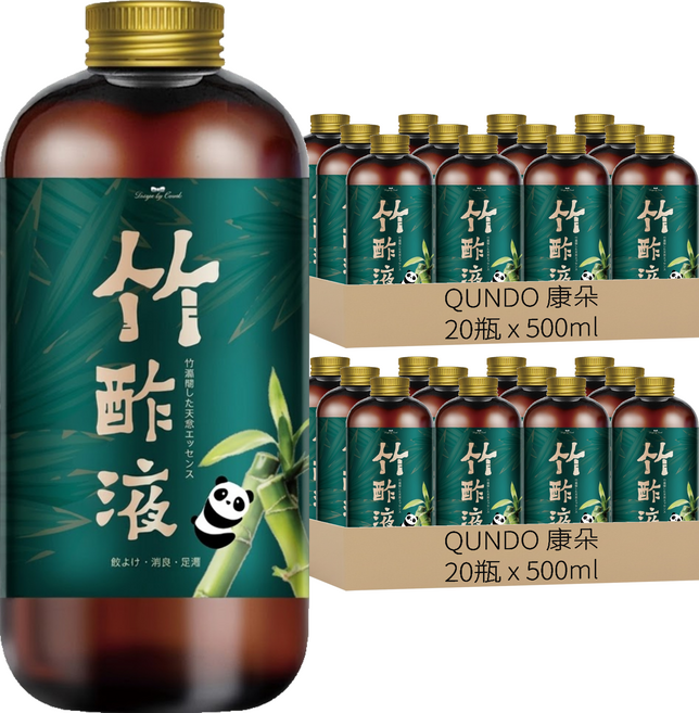 QUNDO 康朵 竹醋液, 40個, 500ml