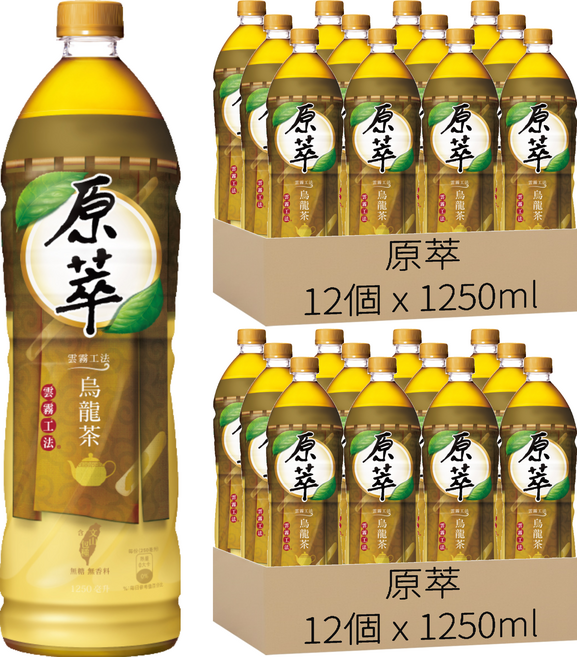 原萃 包種烏龍茶, 24個, 1250ml