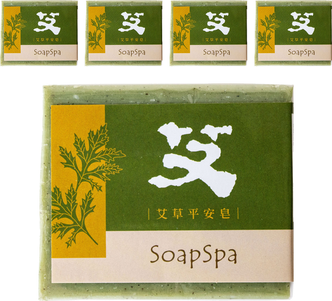 SoapSpa 艾草平安皂, 100g, 5個