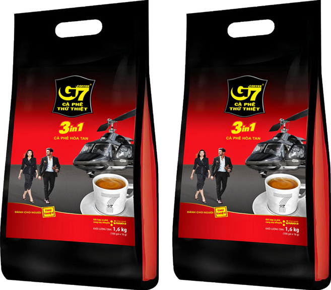 G7 三合一即溶咖啡, 16g, 2套, 100個裝