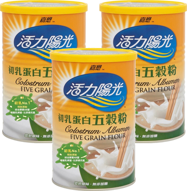 Rejuvenator 活力陽光 初乳蛋白 五穀粉, 500g, 3個
