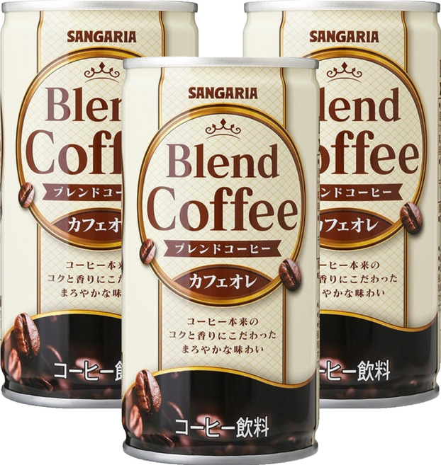 SANGARIA Blend 咖啡歐蕾, 185ml, 3個