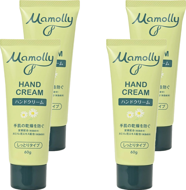 KUMANO 熊野油脂 Mamolly 保濕護手霜, 60g, 4條