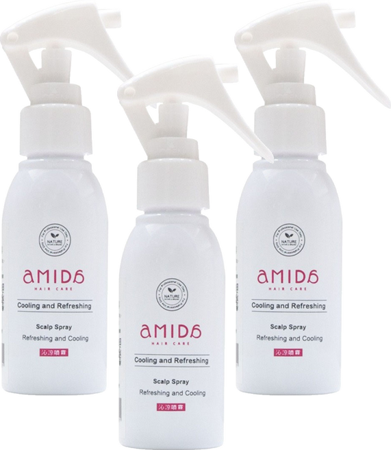 aMIDa 阿蜜達 沁涼頭皮清新噴霧, 3個, 80ml