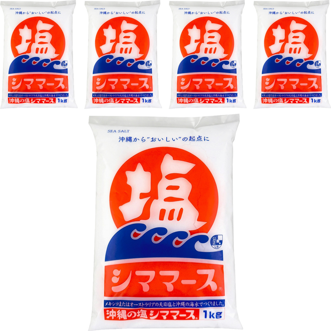 Aoiumi 青海 沖繩島鹽, 1kg, 5個