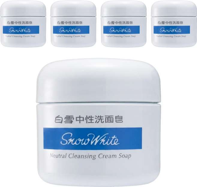 Snow White 白雪 中性洗面皂, 150g, 5個