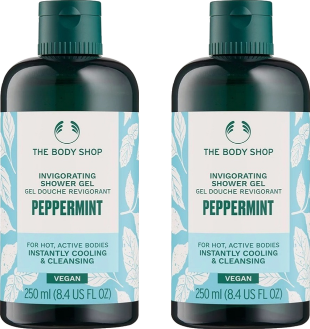 THE BODY SHOP 美體小舖 台灣公司貨 薄荷沁涼沐浴膠, 2個, 250ml