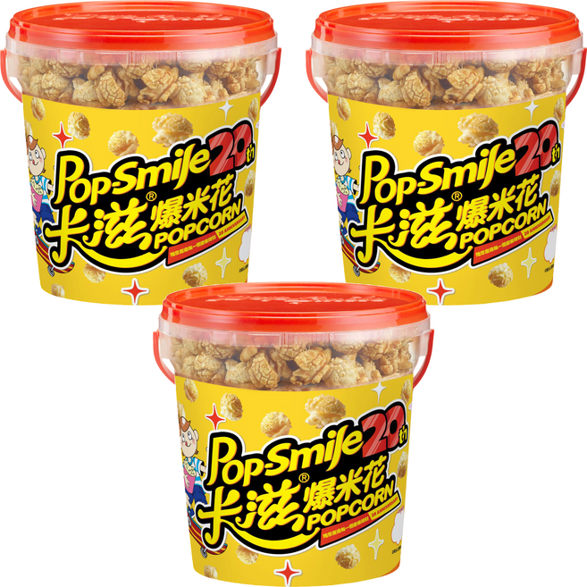 Pop-Smile 卡滋 爆米花 焦糖牛奶, 150g, 3個