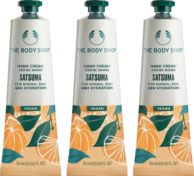 THE BODY SHOP 美體小舖 台灣公司貨 沙蘇馬水漾護手霜, 3個, 30ml