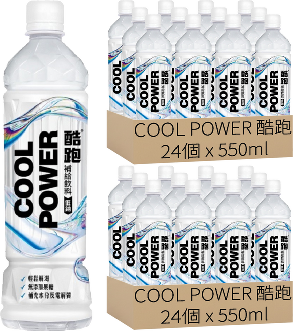 COOL POWER 酷跑 補給飲料, 48個, 550ml