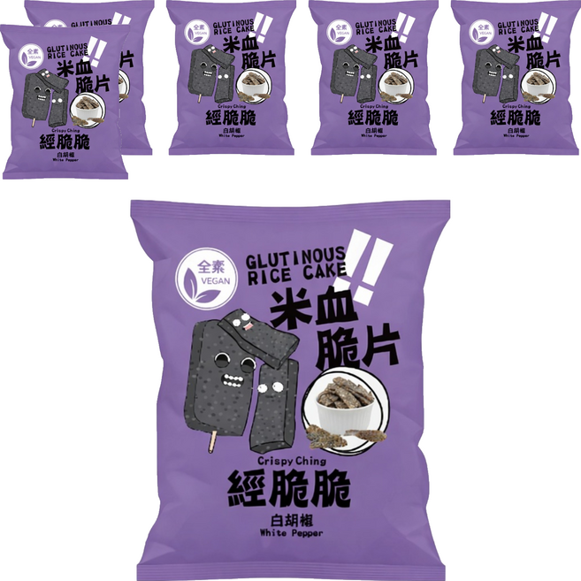 Crispy Ching 經脆脆 米血脆片, 45g, 6個