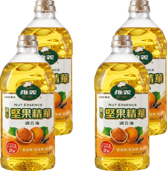 維義 頭等堅果精華調合油, 4個, 2L
