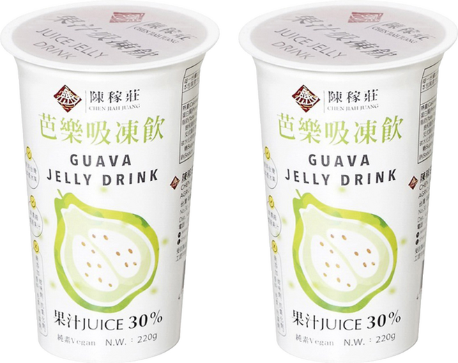 陳稼莊 芭樂吸凍飲, 220g, 2個
