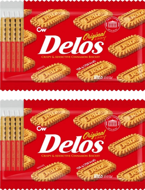CW Delos 肉桂焦糖脆餅, 158g, 2個