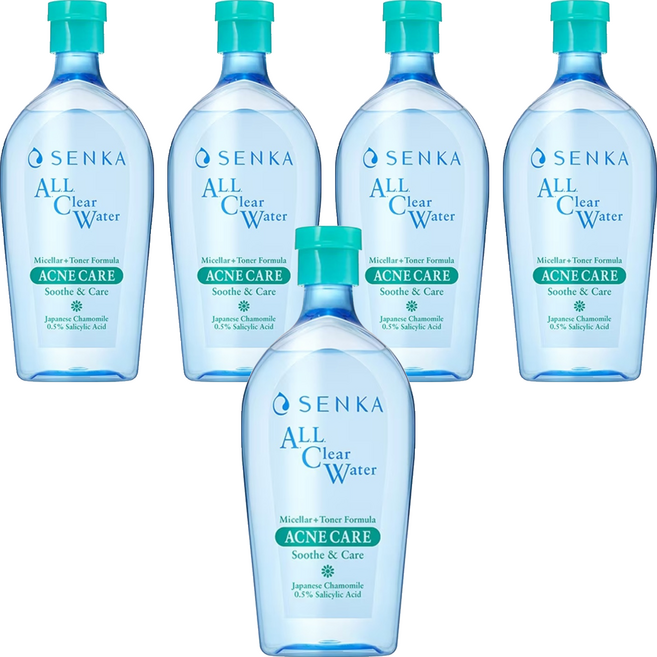 SENKA 專科 超微米淨荳卸妝水, 5件, 400ml