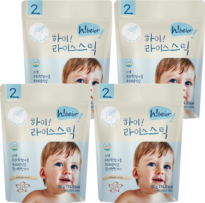 Hibeier 嗨唄兒 寶寶米條, 4個, 南瓜紫薯, 30g