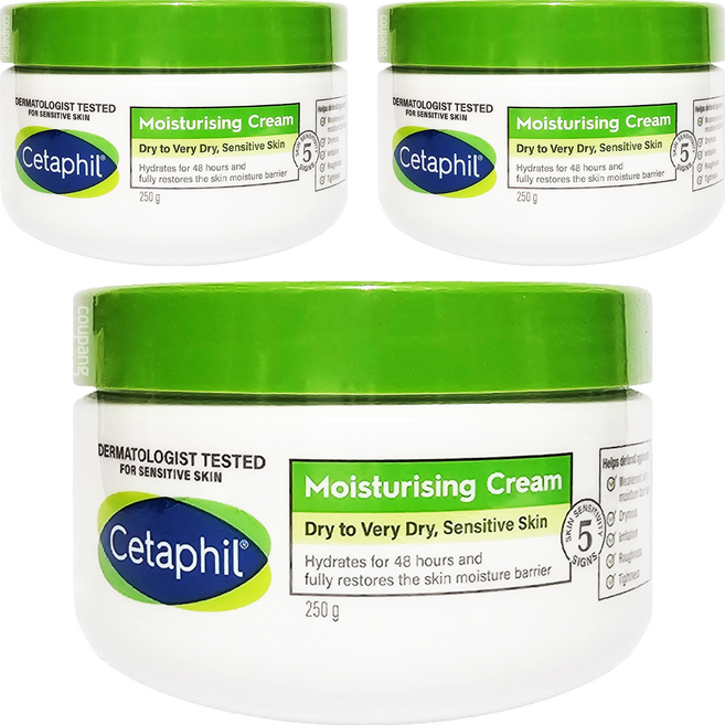 Cetaphil 舒特膚 長效潤膚霜, 250g, 3罐