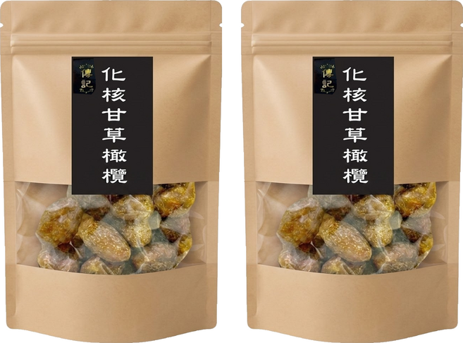 傳記 化核甘草橄欖, 210g, 2個