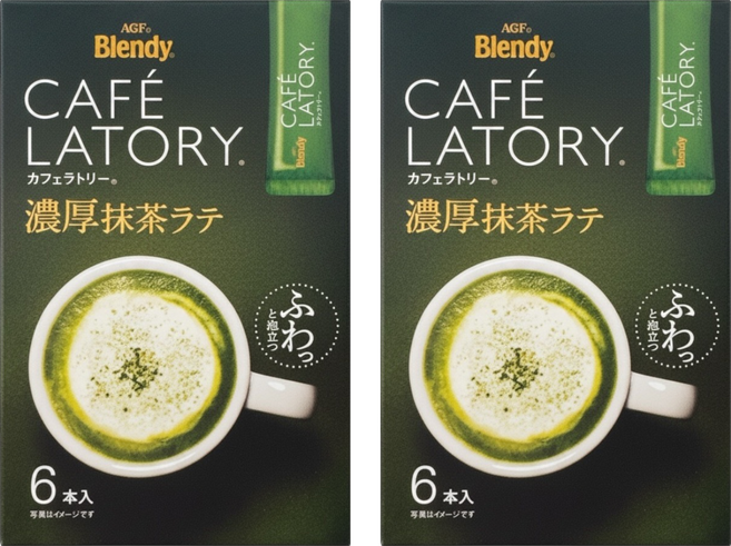 AGF Blendy CAFE LATORY 抹茶歐拿鐵, 11.5g, 2套, 6個裝