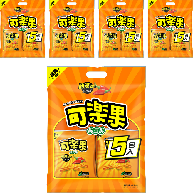 可樂果 酷辣口味 量販 5包, 240g, 5袋