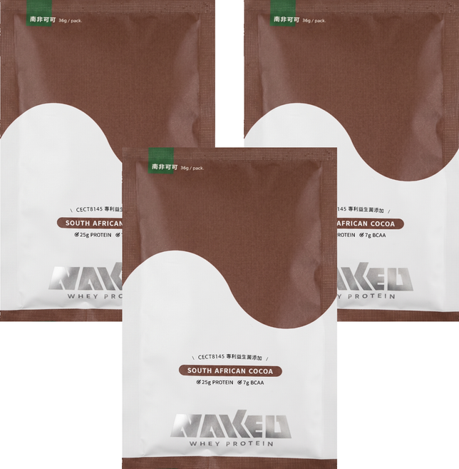 NAKED PROTEIN 益生菌乳清蛋白 南非可可, 36g, 3個