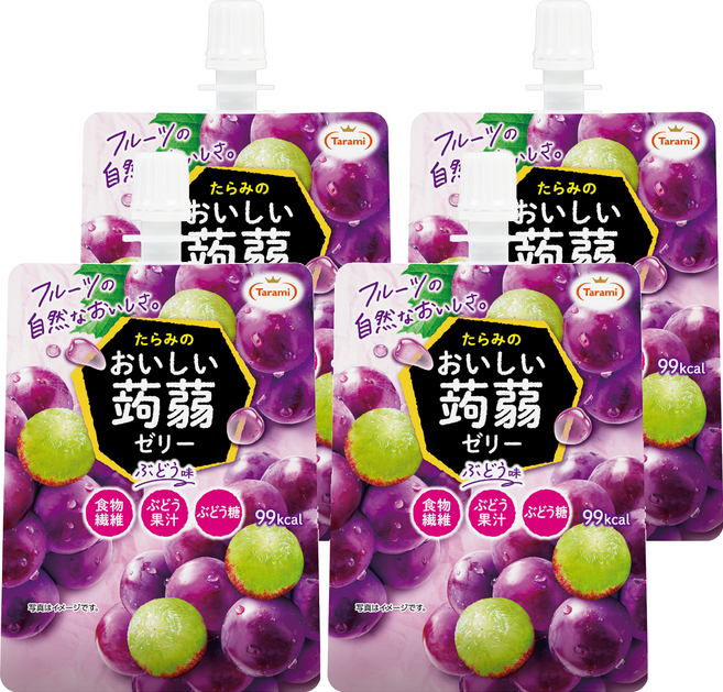 Tarami 達樂美 吸果凍 葡萄, 150g, 4個