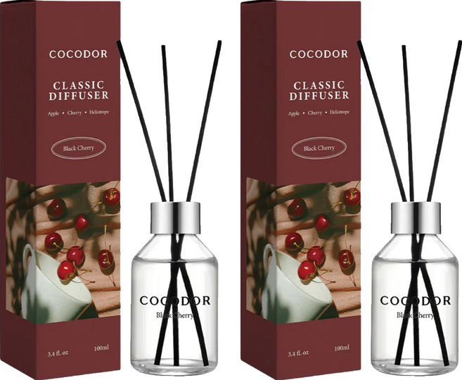 COCODOR 珂珂朵爾 日常系列 擴香瓶, 2件, 100ml, 黑櫻桃