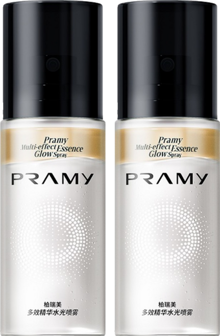 PRAMY 柏瑞美 台灣公司貨 多效精華水光噴霧 落日金, 2個, 75ml