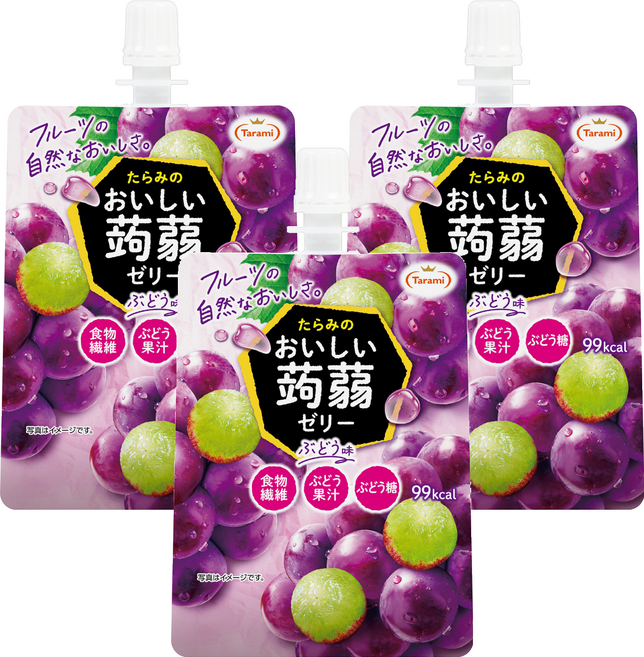 Tarami 達樂美 吸果凍 葡萄, 150g, 3個